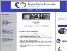 Tablet Screenshot of corporateelectrical.com